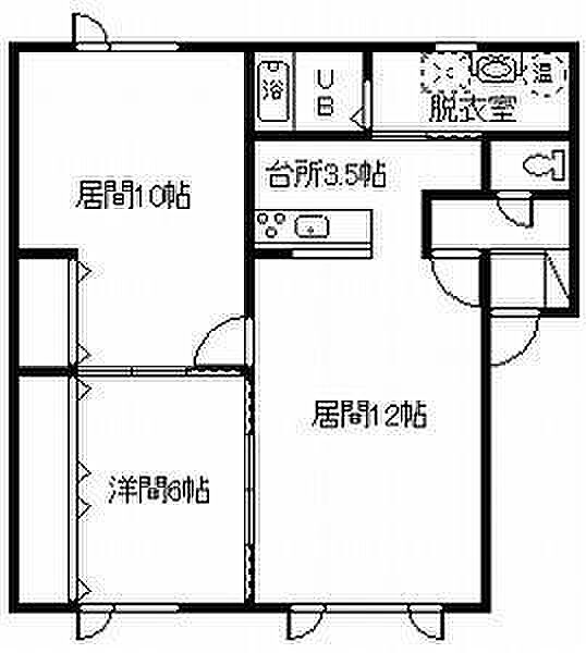 ブライト 102｜北海道旭川市豊岡八条4丁目(賃貸アパート2LDK・2階・67.02㎡)の写真 その2