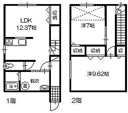 ハーモニー春光3 2LDKの間取図画像