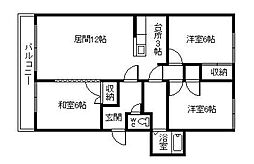 グレイトピアレジデンス 3LDKの間取図画像