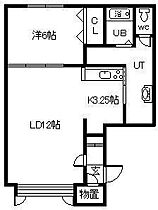 ファベリー 101 ｜ 北海道旭川市緑町17丁目（賃貸アパート1LDK・1階・49.82㎡） その2