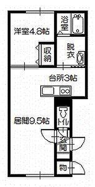 LIS COURT 101｜北海道旭川市旭町一条11丁目(賃貸アパート1LDK・1階・39.97㎡)の写真 その2