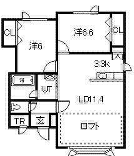 BOX F棟 202｜北海道旭川市春光町(賃貸アパート2LDK・2階・63.34㎡)の写真 その2