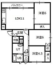 グランヴィア春光 202 ｜ 北海道旭川市春光六条1丁目（賃貸アパート3LDK・2階・67.50㎡） その2