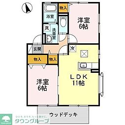 ファミリーコートB 2LDKの間取図画像