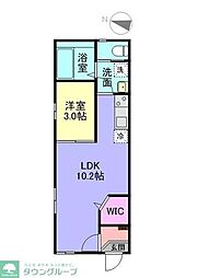 トレスコーマ6th 1LDKの間取図画像