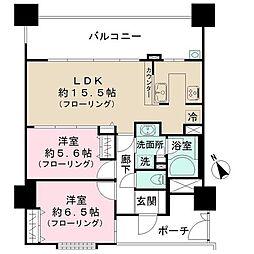 ライオンズ相模大野ステーションエアリスタ 2LDKの間取図画像