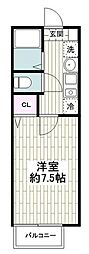エクセルコート 1Kの間取図画像