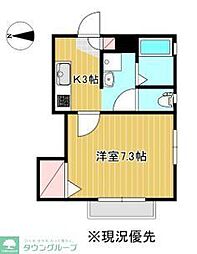 ウイルART 1Kの間取図画像