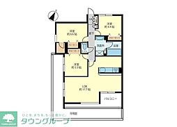 ドラゴンマンション中央林間壱番館 3LDKの間取図画像