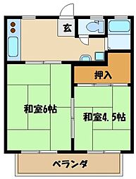 アーバンライフ2 2Kの間取図画像