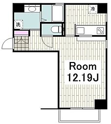 セジョリチセ台町 1Kの間取図画像