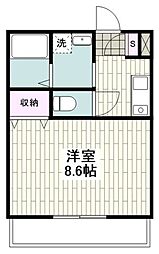 メゾン夢見ヶ崎 1Kの間取図画像