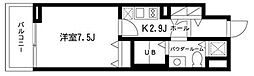 グロースメゾン新横浜 1Kの間取図画像