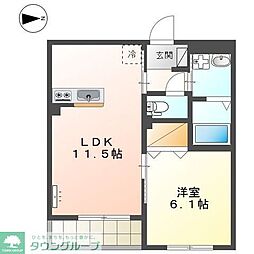 鶴見区下末吉新築(仮 1LDKの間取図画像