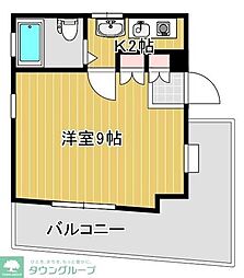 ボーテ日吉シェモア 1Kの間取図画像