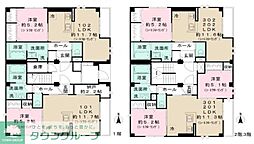 パークハウス木月 1LDKの間取図画像