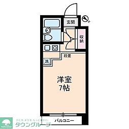 ダイヤモンドレジデンス南大塚 ワンルームの間取図画像