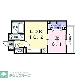 スカイノッツ北赤羽 1LDKの間取図画像