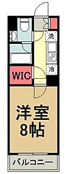 ユリカロゼAZ志村坂上 1Kの間取図画像