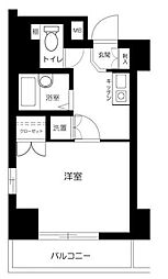 エクセリア茗荷谷 1Kの間取図画像