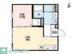 SIZZLE 03(シズル ゼロサン) 1LDKの間取図画像