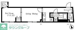CREATIF池袋本町 1LDKの間取図画像