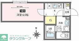 アネックス三河島 1Kの間取図画像