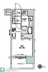 パークキューブ板橋本町 1Kの間取図画像