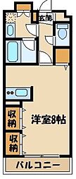 グレイスコート志村三丁目 1Kの間取図画像