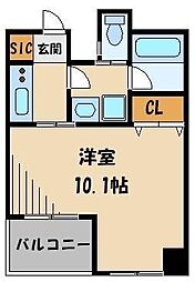 グレイスコート志村三丁目 1Kの間取図画像