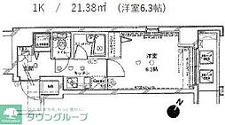 ステージファースト巣鴨 1Kの間取図画像