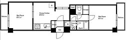 日神パレステージ東長崎 2DKの間取図画像