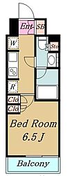 BLESS上池袋 1Kの間取図画像