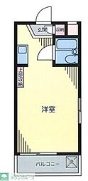 メゾン・ド・サンティエ ワンルームの間取図画像