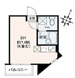 N1-SQUARE 3階ワンルームの間取り