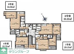 La-CreaLKI 302 3階1LDKの間取り