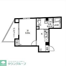 DeLCCS池袋本町 4階1Kの間取り