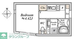 ＬｉｖｅＦｌａｔ巣鴨 1階1Kの間取り