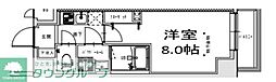S-RESIDENCE王子Tercera 4階1Kの間取り