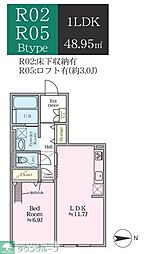 間取図画像 1LDK