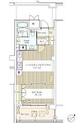マチュリティ小石川 1LDKの間取図画像