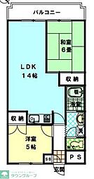 サンパーク三園 2LDKの間取図画像