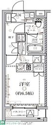 VERXEED板橋本町PREMIERE 1Kの間取図画像
