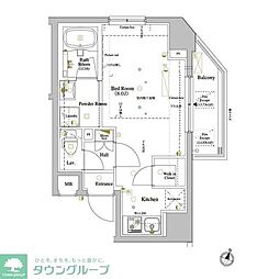 ARKMARK巣鴨 ワンルームの間取図画像