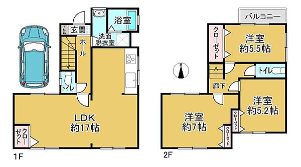 間取りを拡大表示
