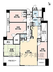 寺塚パークホームズ 4LDKの間取図画像