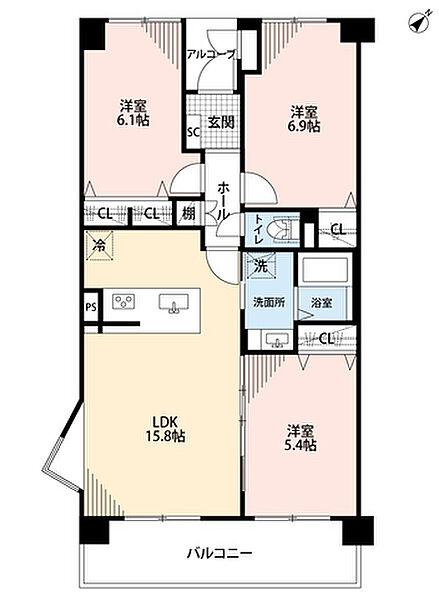間取りを拡大表示