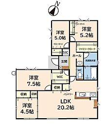 朝倉郡筑前町篠隈1期 2号棟 新築戸建