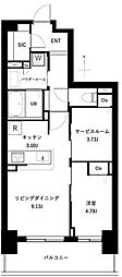 アーバンパーク谷在家 1SLDKの間取図画像