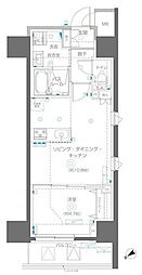 アルファレジデンシア南千住 13階1LDKの間取り